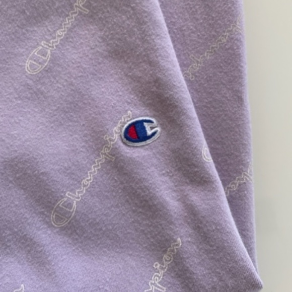 Champion | Little Girls Logo-Print Leggings | Lilac with White Logo, Size XL - Picture 3 of 6